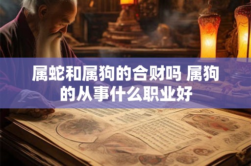 属蛇和属狗的合财吗 属狗的从事什么职业好 属蛇和属狗的合财吗 属狗的从事什么职业好