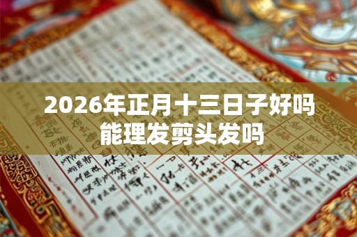 2026年正月十三日子好吗 能理发剪头发吗 2026年正月十三日子好吗 能理发剪头发吗