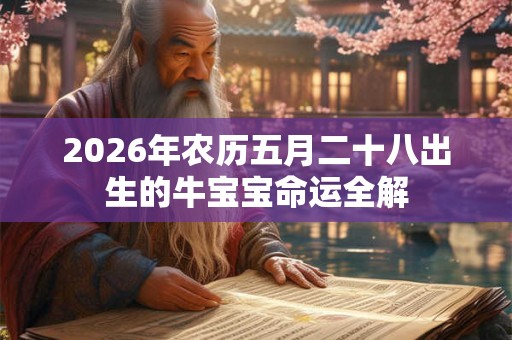 2026年农历五月二十八出生的牛宝宝命运全解 2026年农历五月二十八出生的牛宝宝命运全解