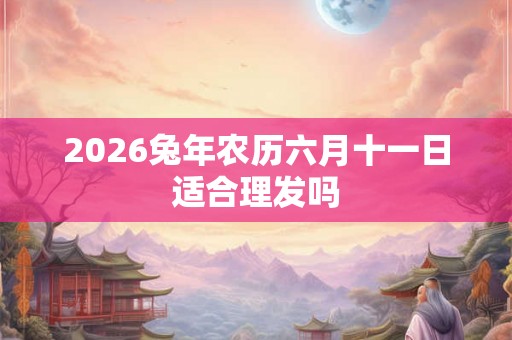 2026兔年农历六月十一日适合理发吗