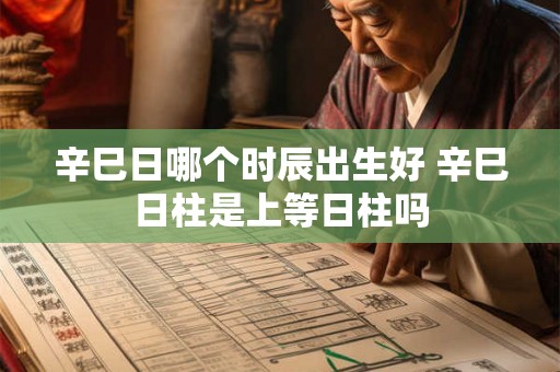 辛巳日哪个时辰出生好 辛巳日柱是上等日柱吗
