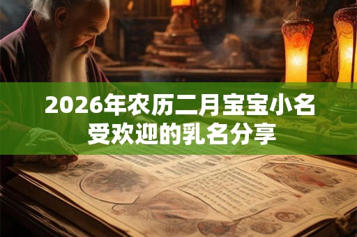 2026年农历二月宝宝小名 受欢迎的乳名分享 2026年农历二月宝宝小名 受欢迎的乳名分享