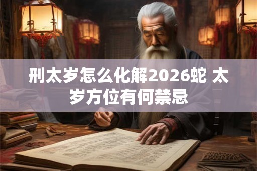 刑太岁怎么化解2026蛇 太岁方位有何禁忌