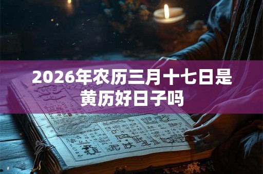 2026年农历三月十七日是黄历好日子吗