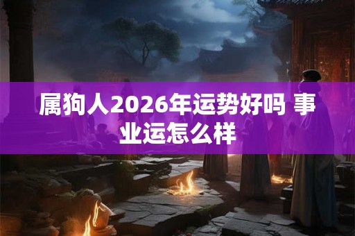 属狗人2026年运势好吗 事业运怎么样 属狗人2026年运势好吗 事业运怎么样
