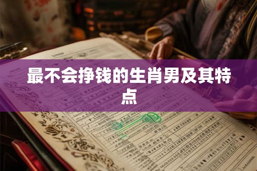 最不会挣钱的生肖男及其特点 最不会挣钱的生肖男及其特点