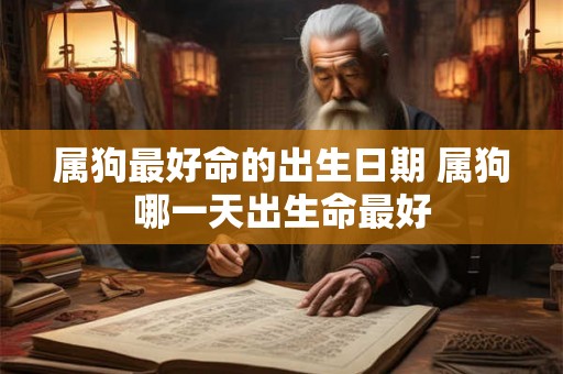 属狗最好命的出生日期 属狗哪一天出生命最好 属狗最好命的出生日期 属狗哪一天出生命最好