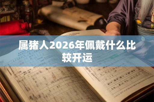 属猪人2026年佩戴什么比较开运 属猪人2026年佩戴什么比较开运