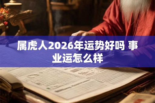 属虎人2026年运势好吗 事业运怎么样 属虎人2026年运势好吗 事业运怎么样