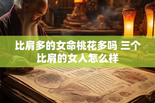 比肩多的女命桃花多吗 三个比肩的女人怎么样 比肩多的女命桃花多吗 三个比肩的女人怎么样