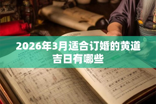 2026年3月适合订婚的黄道吉日有哪些 2026年3月适合订婚的黄道吉日有哪些