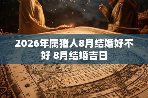 2026年属猪人8月结婚好不好 8月结婚吉日