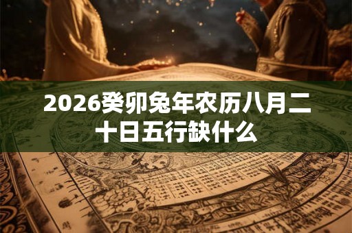 2026癸卯兔年农历八月二十日五行缺什么 2026癸卯兔年农历八月二十日五行缺什么