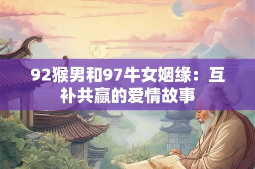 92猴男和97牛女姻缘:互补共赢的爱情故事 92猴男和97牛女姻缘:互补共赢的爱情故事