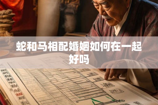 蛇和马相配婚姻如何在一起好吗