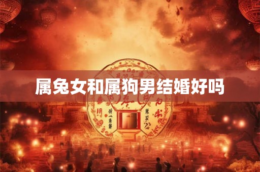 属兔女和属狗男结婚好吗