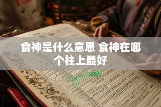 食神是什么意思 食神在哪个柱上最好 食神是什么意思 食神在哪个柱上最好