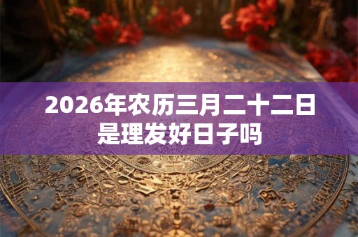 2026年农历三月二十二日是理发好日子吗 2026年农历三月二十二日是理发好日子吗