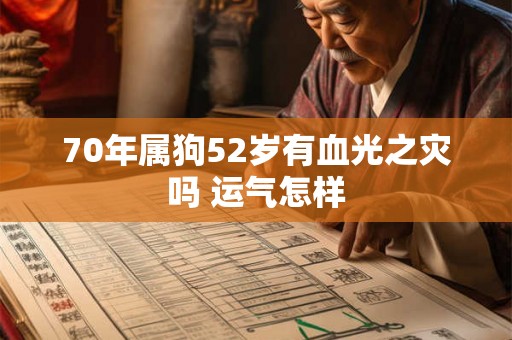 70年属狗52岁有血光之灾吗 运气怎样 70年属狗52岁有血光之灾吗 运气怎样