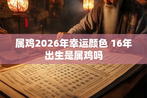 属鸡2026年幸运颜色 16年出生是属鸡吗 属鸡2026年幸运颜色 16年出生是属鸡吗