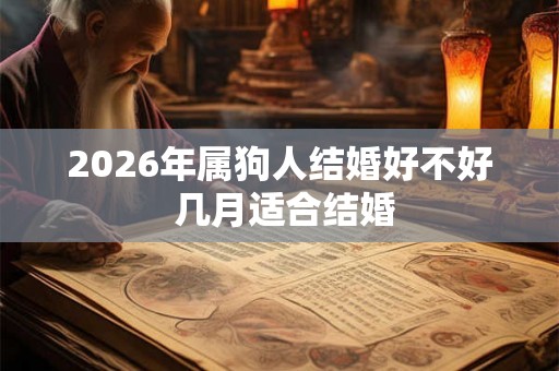2026年属狗人结婚好不好 几月适合结婚 2026年属狗人结婚好不好 几月适合结婚