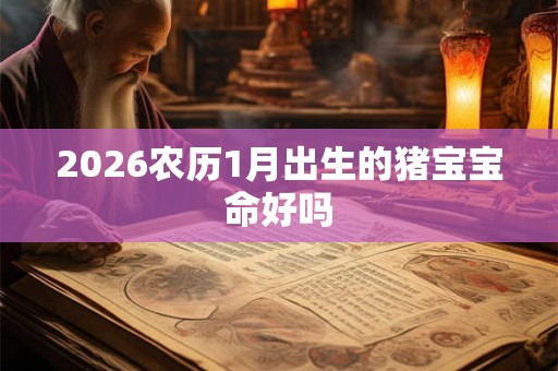 2026农历1月出生的猪宝宝命好吗
