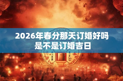 2026年春分那天订婚好吗 是不是订婚吉日 2026年春分那天订婚好吗 是不是订婚吉日