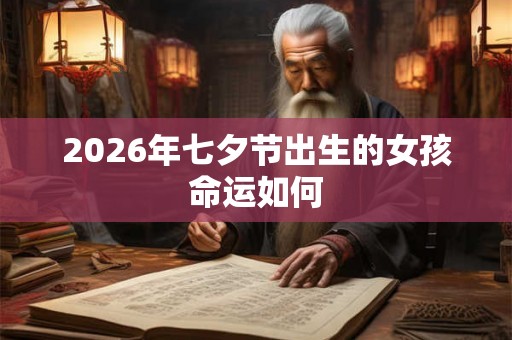 2026年七夕节出生的女孩命运如何 2026年七夕节出生的女孩命运如何