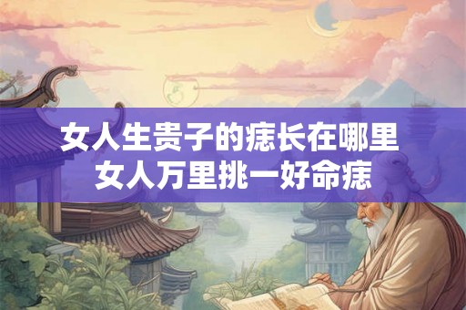 女人生贵子的痣长在哪里 女人万里挑一好命痣 女人生贵子的痣长在哪里 女人万里挑一好命痣