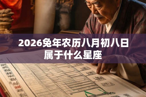 2026兔年农历八月初八日属于什么星座 2026兔年农历八月初八日属于什么星座