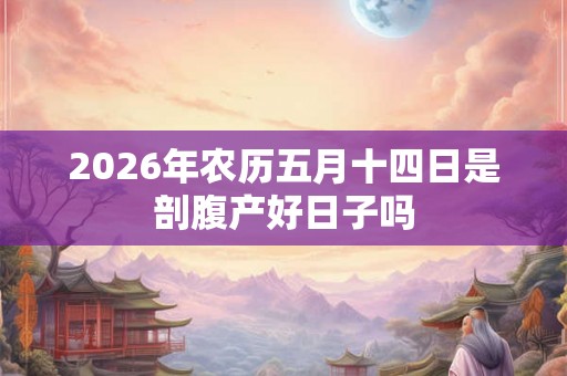 2026年农历五月十四日是剖腹产好日子吗 2026年农历五月十四日是剖腹产好日子吗