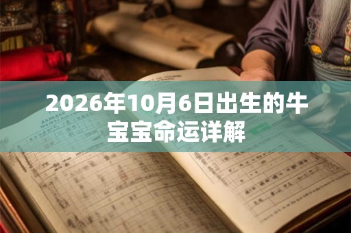 2026年10月6日出生的牛宝宝命运详解 2026年10月6日出生的牛宝宝命运详解
