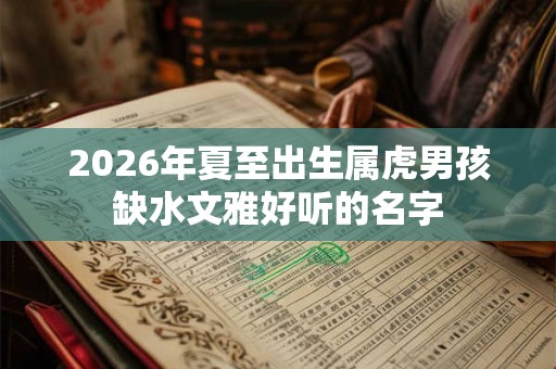 2026年夏至出生属虎男孩缺水文雅好听的名字 2026年夏至出生属虎男孩缺水文雅好听的名字