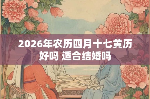 2026年农历四月十七黄历好吗 适合结婚吗 2026年农历四月十七黄历好吗 适合结婚吗
