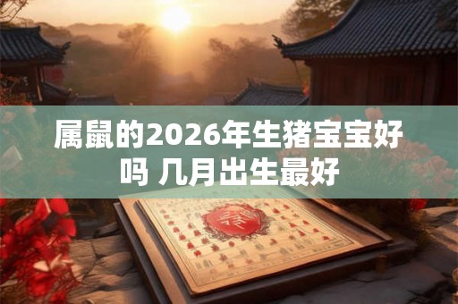 属鼠的2026年生猪宝宝好吗 几月出生最好 属鼠的2026年生猪宝宝好吗 几月出生最好