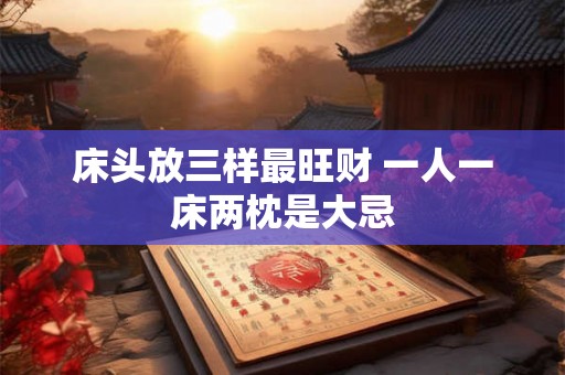 床头放三样最旺财 一人一床两枕是大忌 床头放三样最旺财 一人一床两枕是大忌
