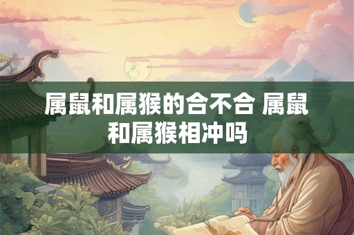 属鼠和属猴的合不合 属鼠和属猴相冲吗 属鼠和属猴的合不合 属鼠和属猴相冲吗