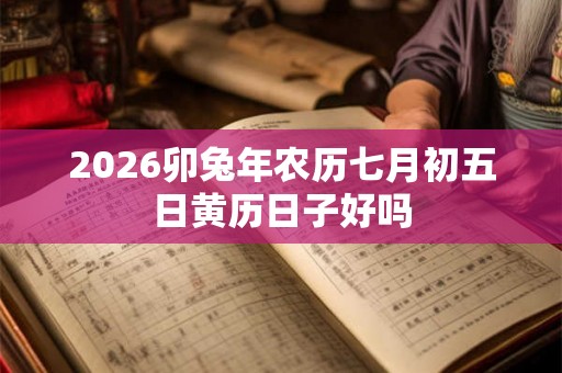 2026卯兔年农历七月初五日黄历日子好吗 2026卯兔年农历七月初五日黄历日子好吗