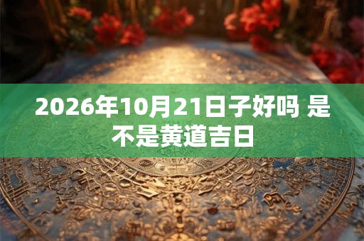 2026年10月21日子好吗 是不是黄道吉日 2026年10月21日子好吗 是不是黄道吉日