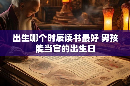 出生哪个时辰读书最好 男孩能当官的出生日 出生哪个时辰读书最好 男孩能当官的出生日