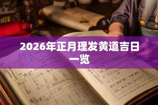 2026年正月理发黄道吉日一览 2026年正月理发黄道吉日一览