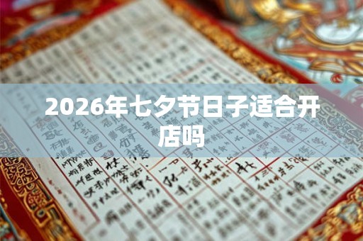 2026年七夕节日子适合开店吗 2026年七夕节日子适合开店吗