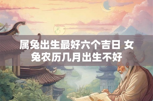 属兔出生最好六个吉日 女兔农历几月出生不好