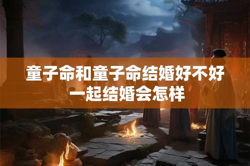 童子命和童子命结婚好不好 一起结婚会怎样