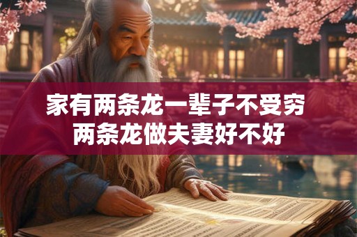 家有两条龙一辈子不受穷 两条龙做夫妻好不好 家有两条龙一辈子不受穷 两条龙做夫妻好不好