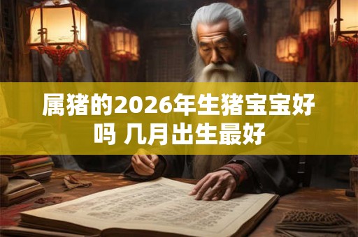 属猪的2026年生猪宝宝好吗 几月出生最好 属猪的2026年生猪宝宝好吗 几月出生最好