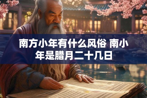 南方小年有什么风俗 南小年是腊月二十几日 南方小年有什么风俗 南小年是腊月二十几日