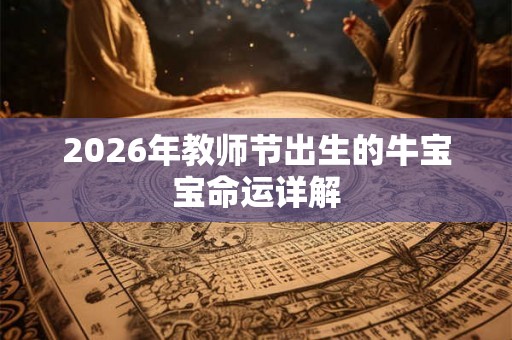 2026年教师节出生的牛宝宝命运详解
