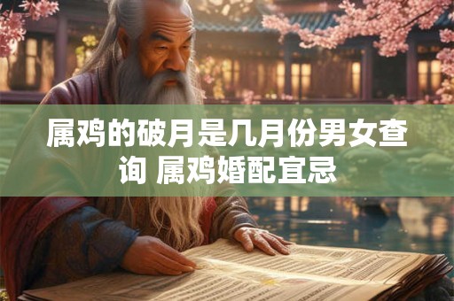 属鸡的破月是几月份男女查询 属鸡婚配宜忌 属鸡的破月是几月份男女查询 属鸡婚配宜忌