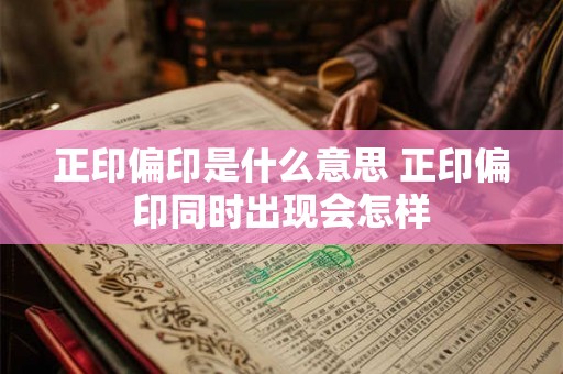 正印偏印是什么意思 正印偏印同时出现会怎样 正印偏印是什么意思 正印偏印同时出现会怎样